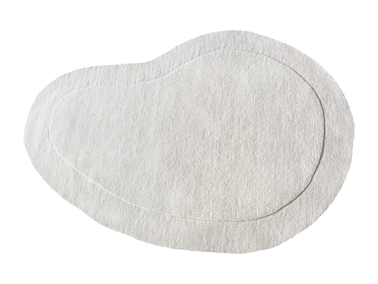 Ekologisk matta av 100 % handgjord ull - 200 x 300 cm - 2200g/m2 - Krämfärgad - WILLOW