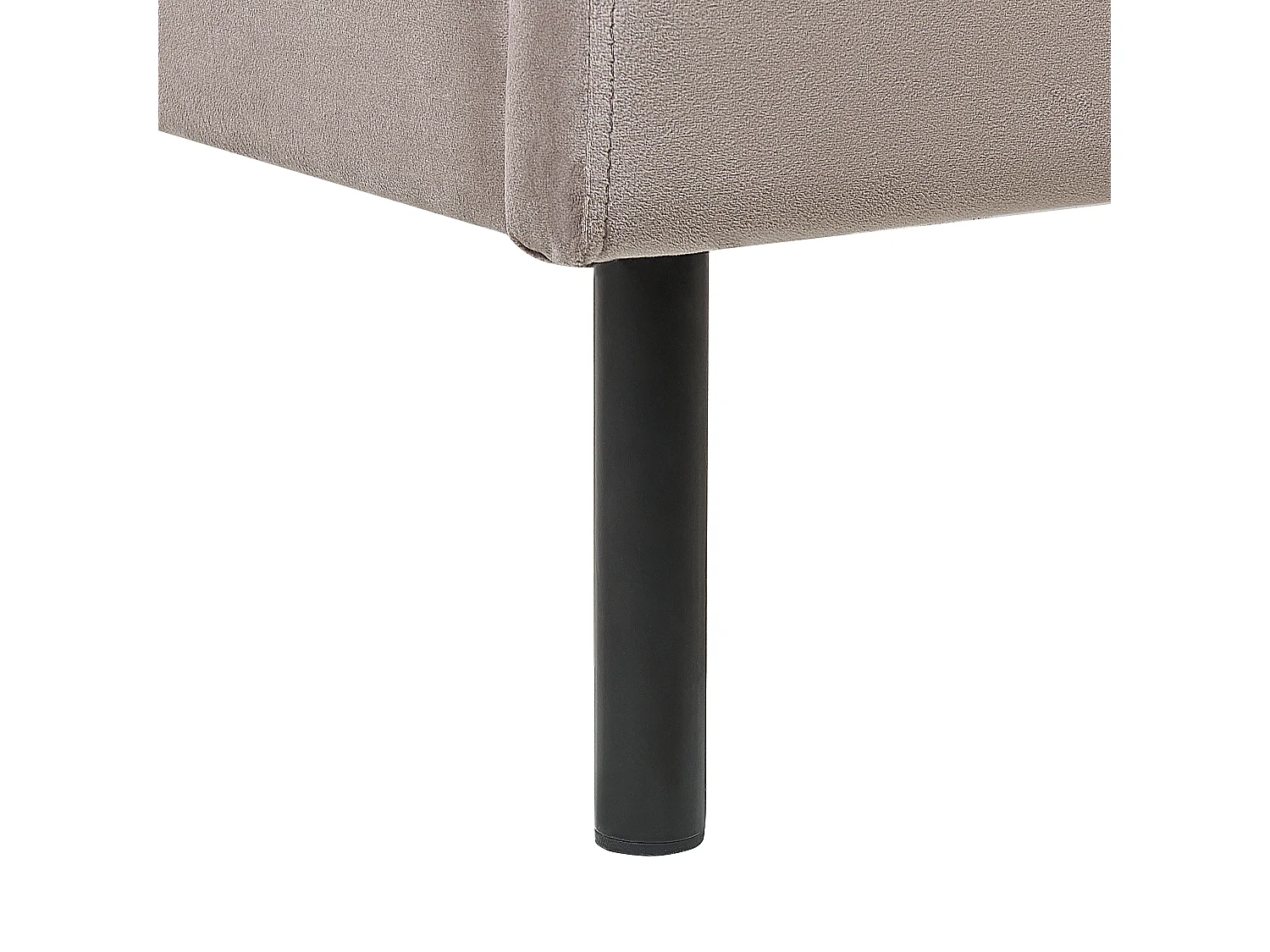 Lit avec sommier Velours ARETTE 180 x 200 cm Taupe