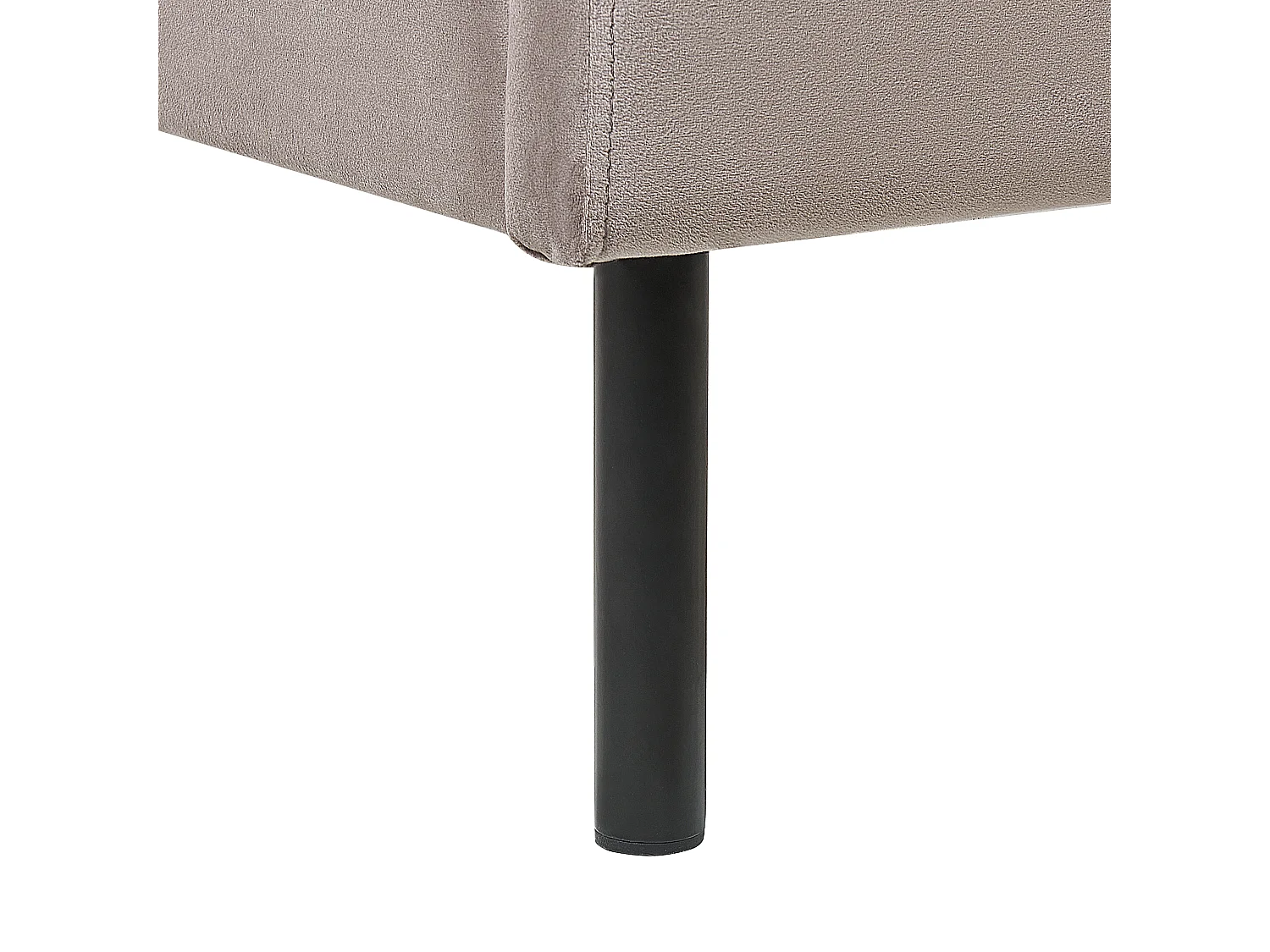 Bed Fluweel ARETTE 180 x 200 cm Taupe