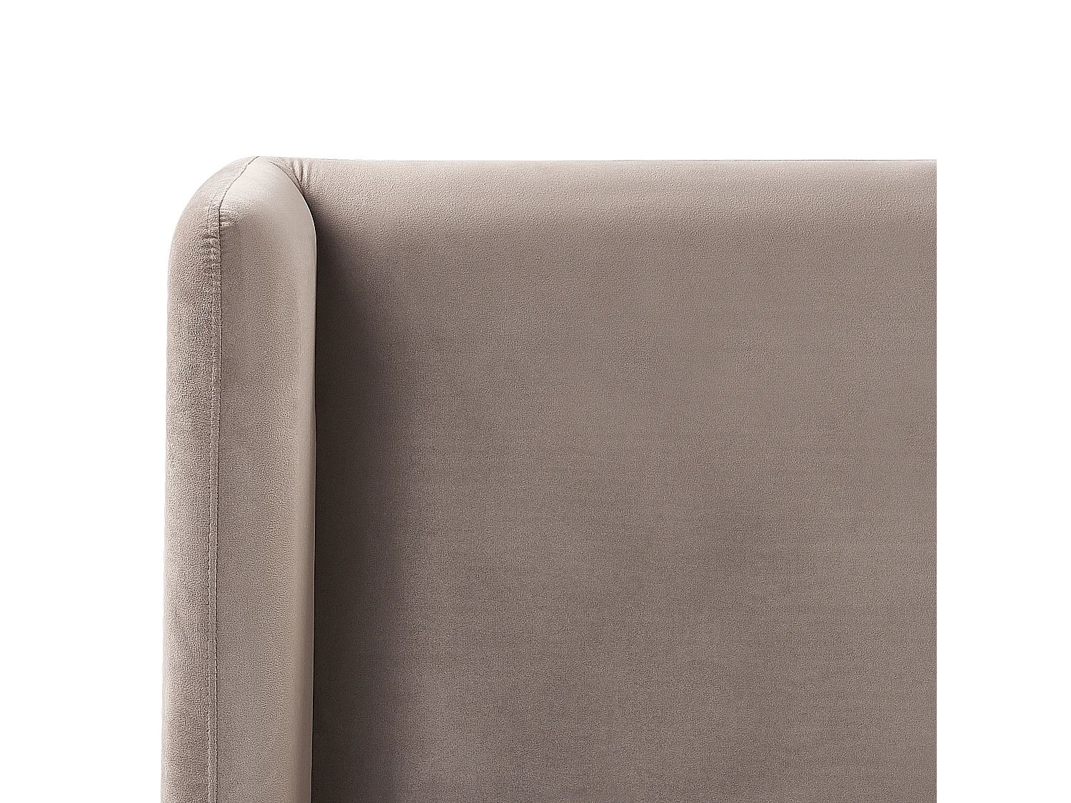 Lit avec sommier Velours ARETTE 180 x 200 cm Taupe