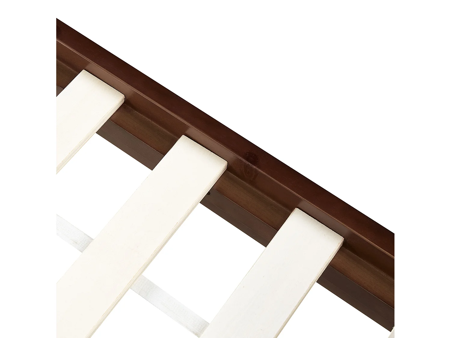 Lit avec sommier Bois de pin MAYENNE 140 x 200 cm Marron foncé