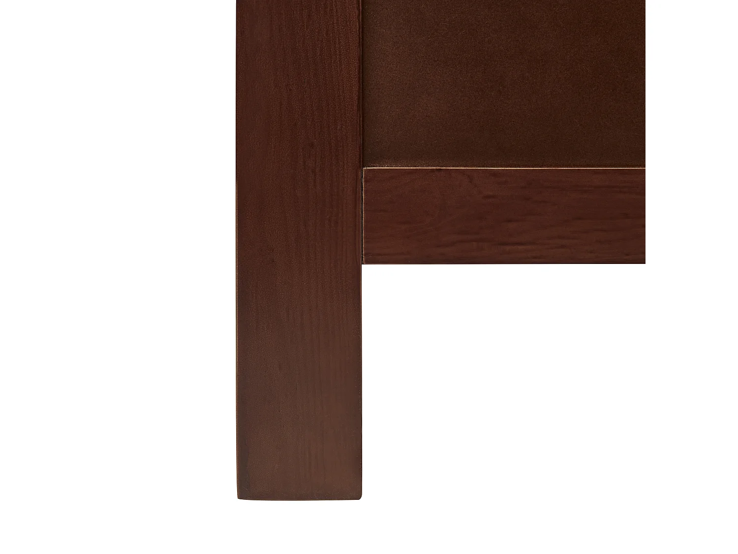 Lit avec sommier Bois de pin MAYENNE 160 x 200 cm Marron foncé