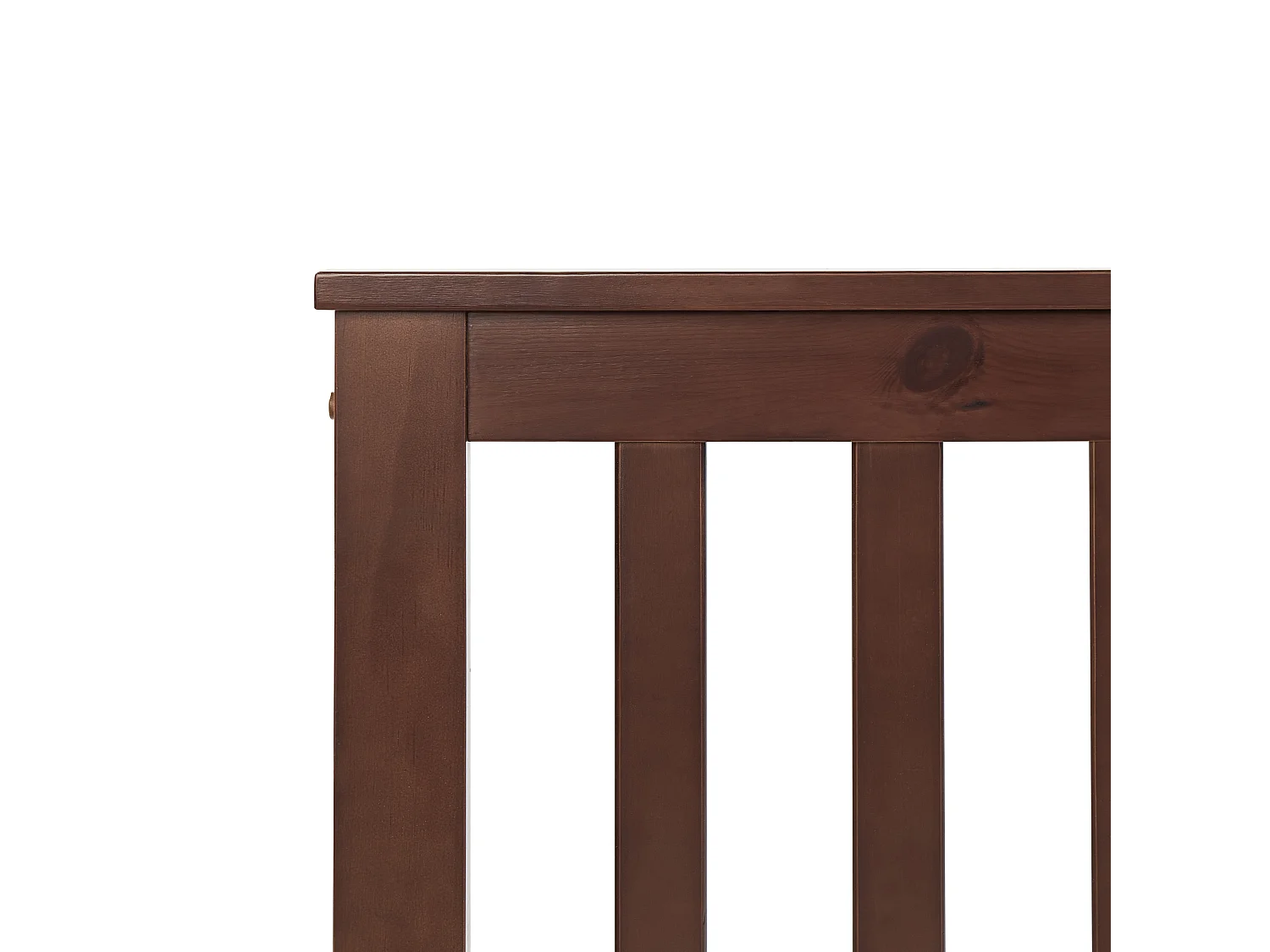 Bed Pine Wood MAYENNE 160 x 200 cm (EU King Size) Dark Brown