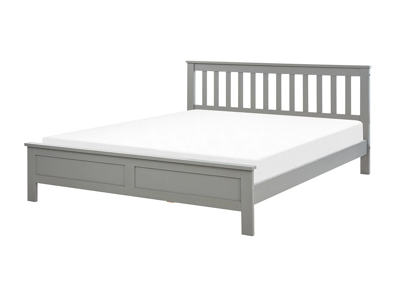 Bed Dennenhout MAYENNE 160 x 200 cm Grijs