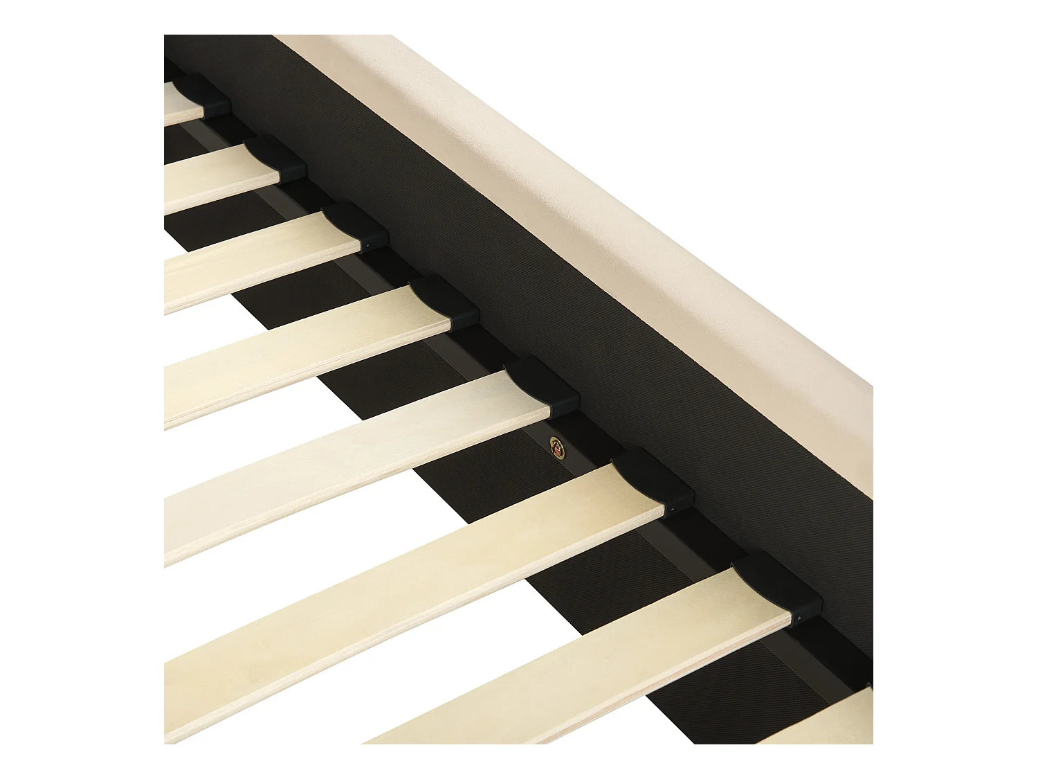 Cama Terciopelo VALOGNES 180 x 200 cm Gris pardo