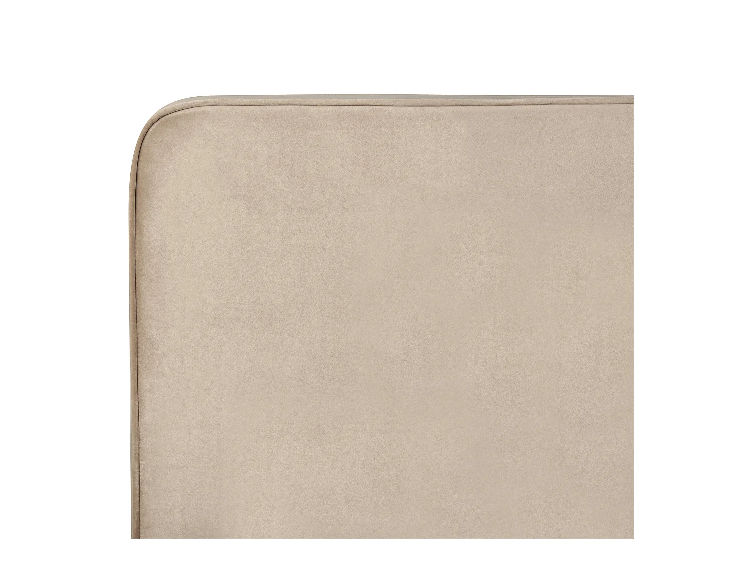 Cama Terciopelo VALOGNES 180 x 200 cm Gris pardo