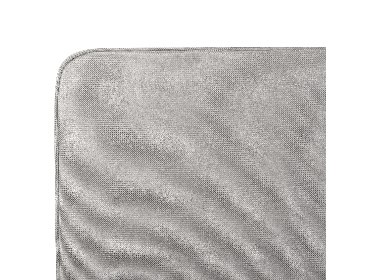 Lit avec sommier Tissu VALOGNES 160 x 200 cm Gris clair