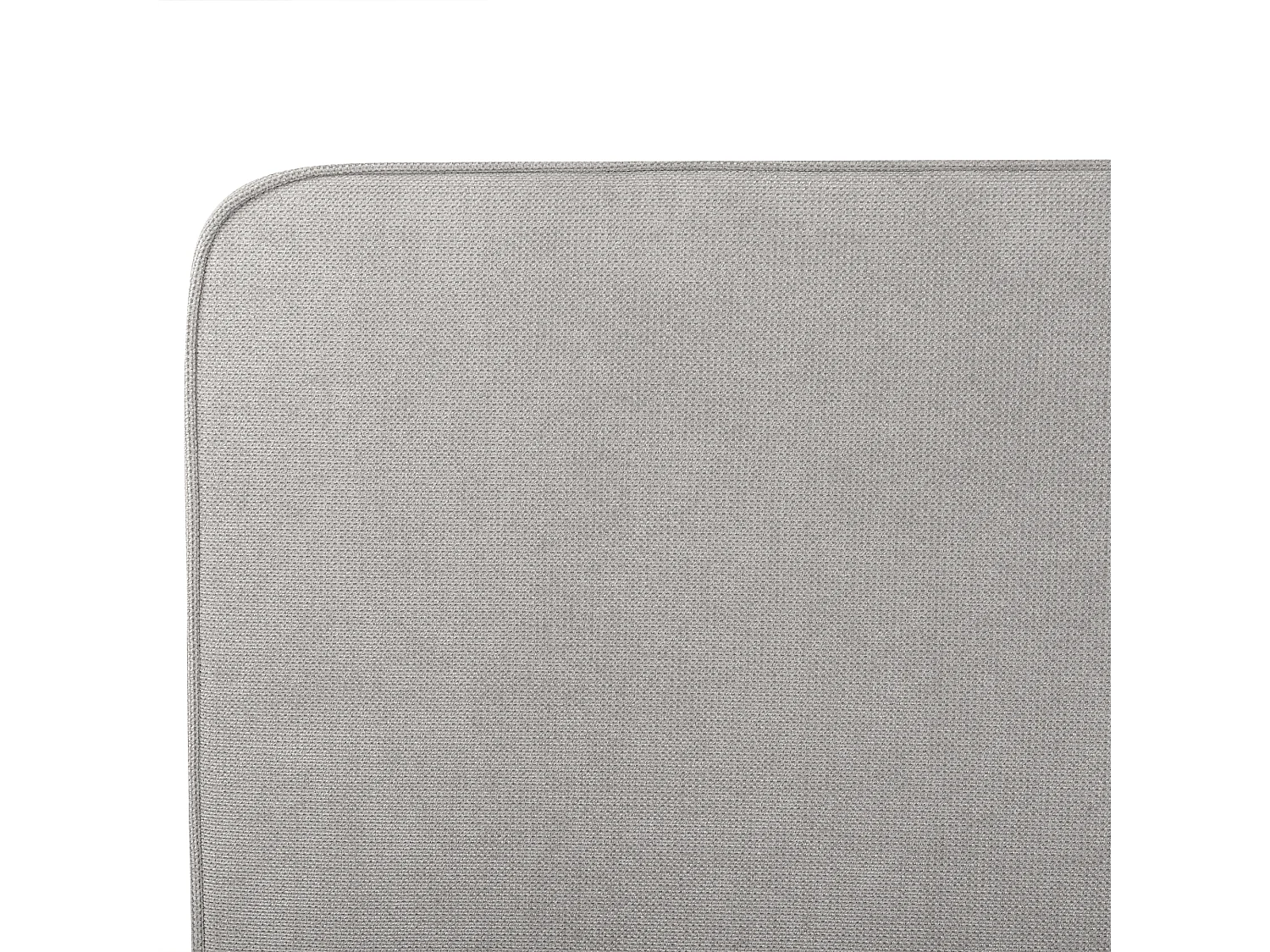 Lit avec sommier Tissu VALOGNES 160 x 200 cm Gris clair