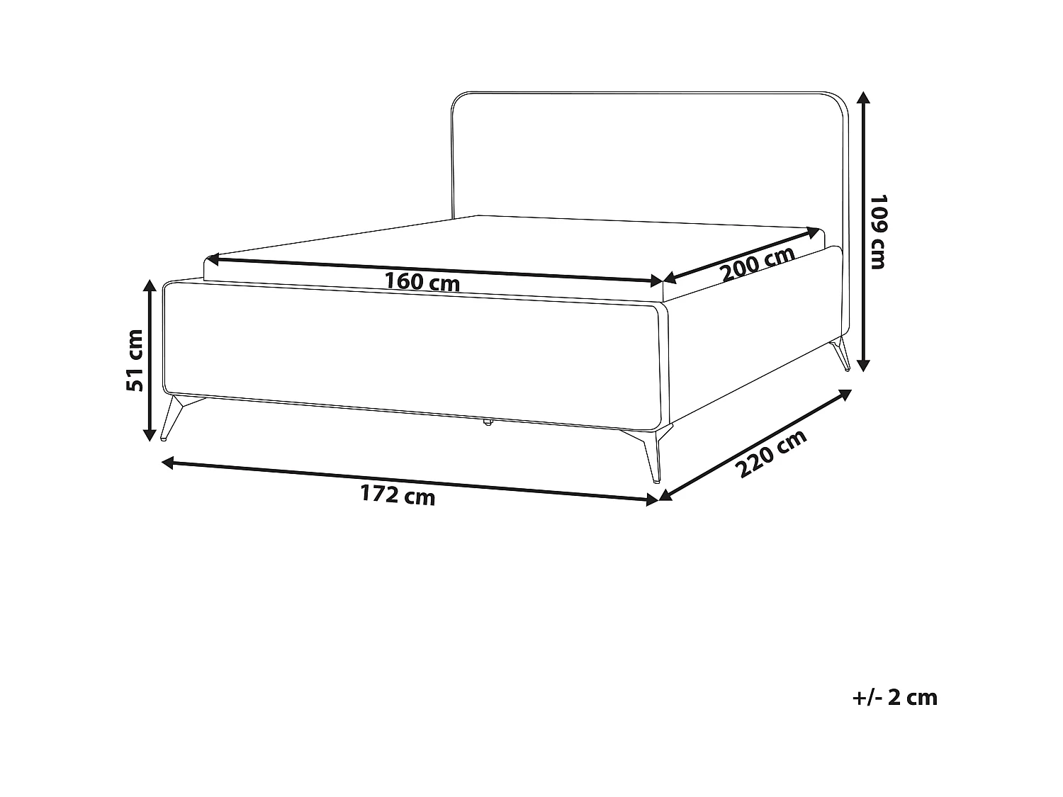 Bed Fluweel VALOGNES 160 x 200 cm Taupe