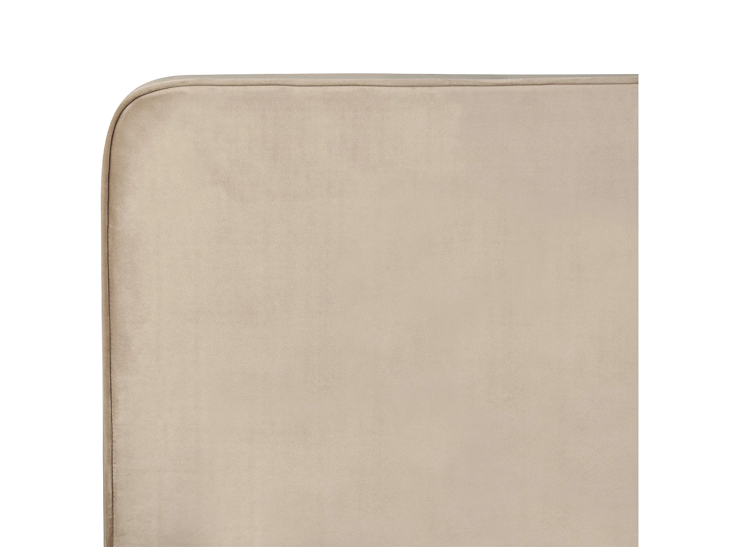 Lit avec sommier Velours VALOGNES 160 x 200 cm Taupe