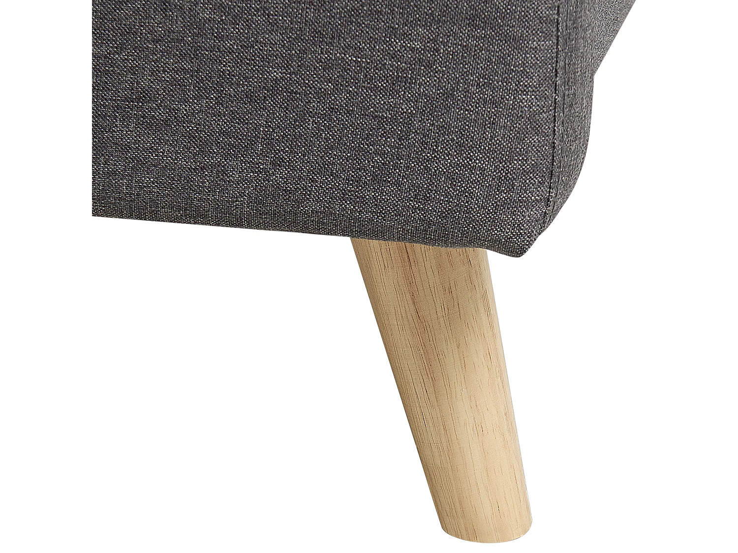 Lit avec sommier Tissu RENNES II 160 x 200 cm Gris foncé