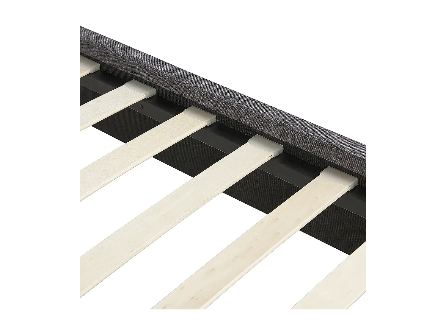 Cama Tela RENNES II 160 x 200 cm Gris oscuro