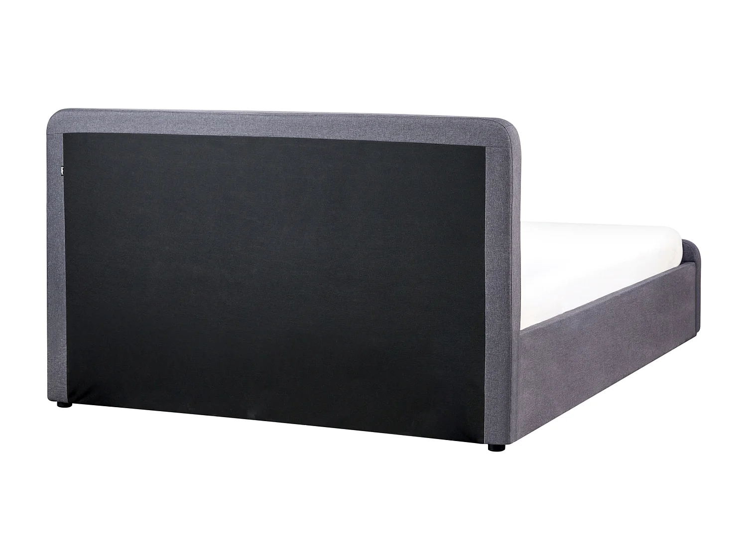 Lit ottoman Tissu RENNES 160 x 200 cm Gris foncé