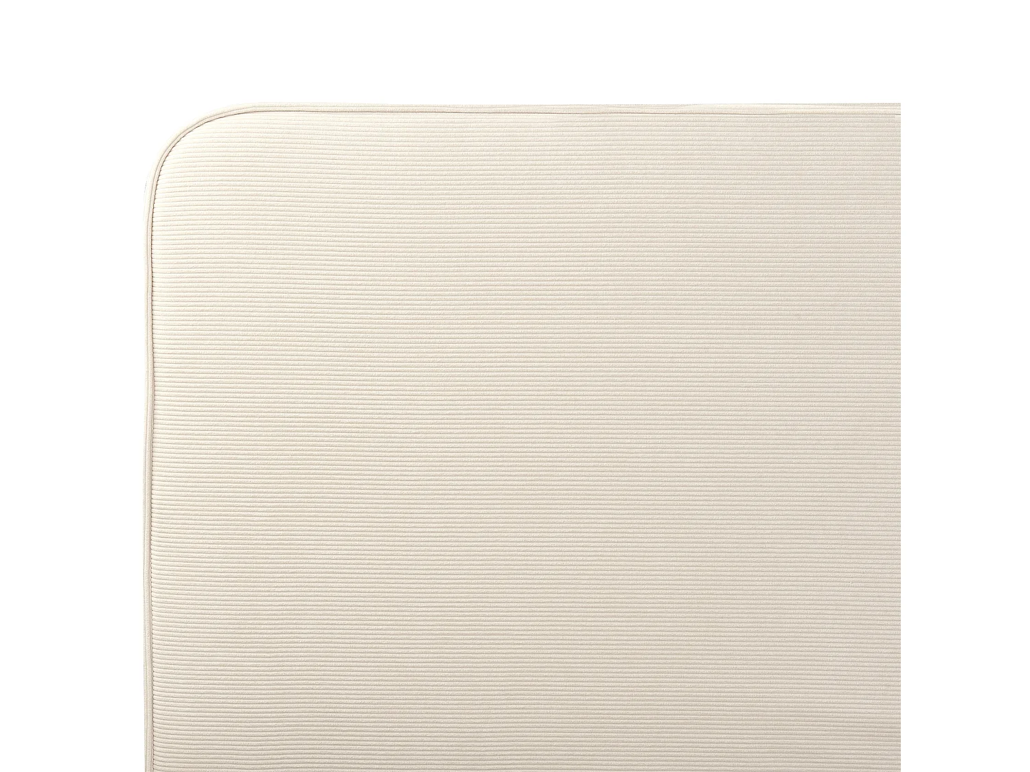 Bed Corduroy VALOGNES 160 x 200 cm (EU King Size) Light Beige