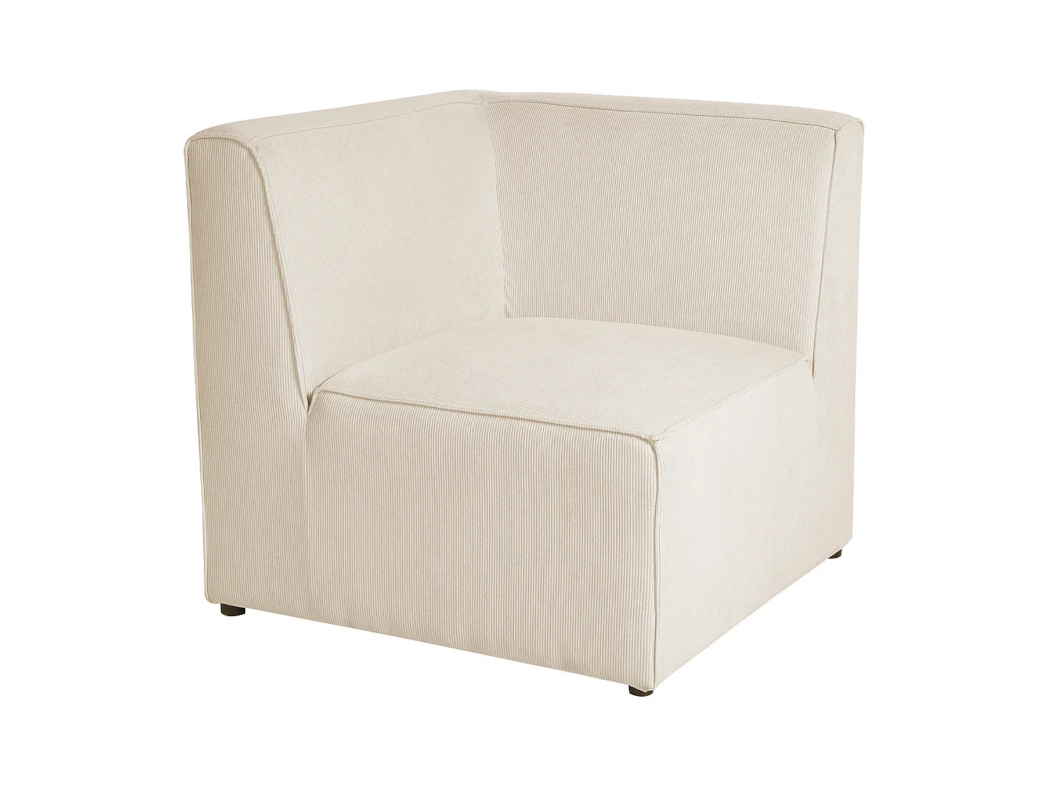 LEMVIG Velluto a coste Beige chiaro con ottomana 3 posti Lato Sinistro