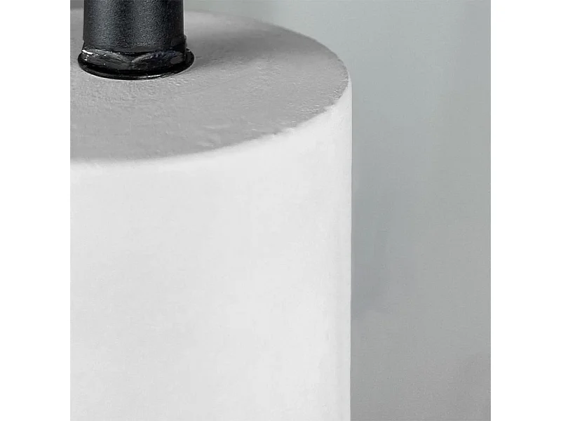 Lot de 3 suspensions lumineuses en béton blanc - CALO 5225