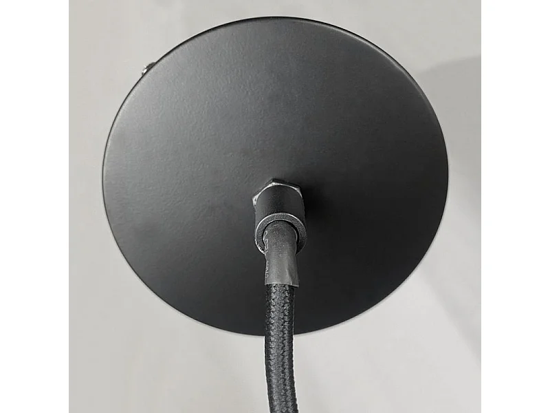 Lot de 3 suspensions lumineuses en béton rouge - CALO 5164