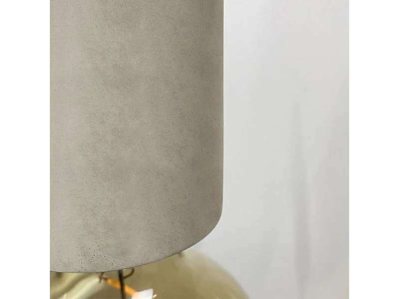 Lot de 3 suspensions lumineuses en béton gris - CALO 5188