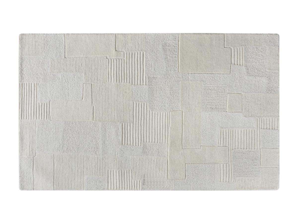 Teppich - Relief-Optik - 100 % Wolle - handgefertigt - 160 x 230 cm - 1800 günstig online kaufen