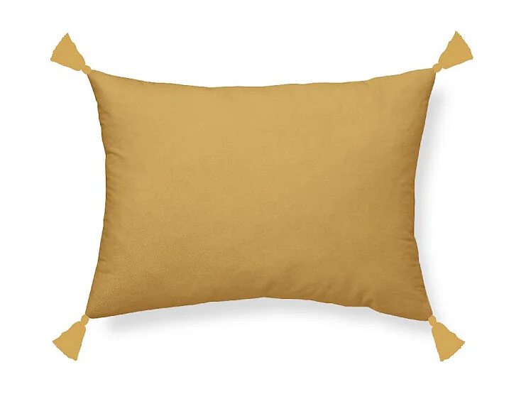 Coussin Gaze de Coton 30x50 Ocre