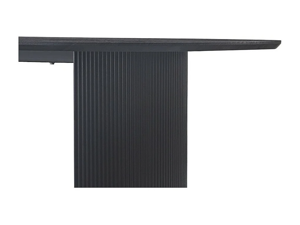 Ovale eettafel VAGOS donkerbruin houteffect lengte 200cm, ideaal voor een gezellige eetkamer