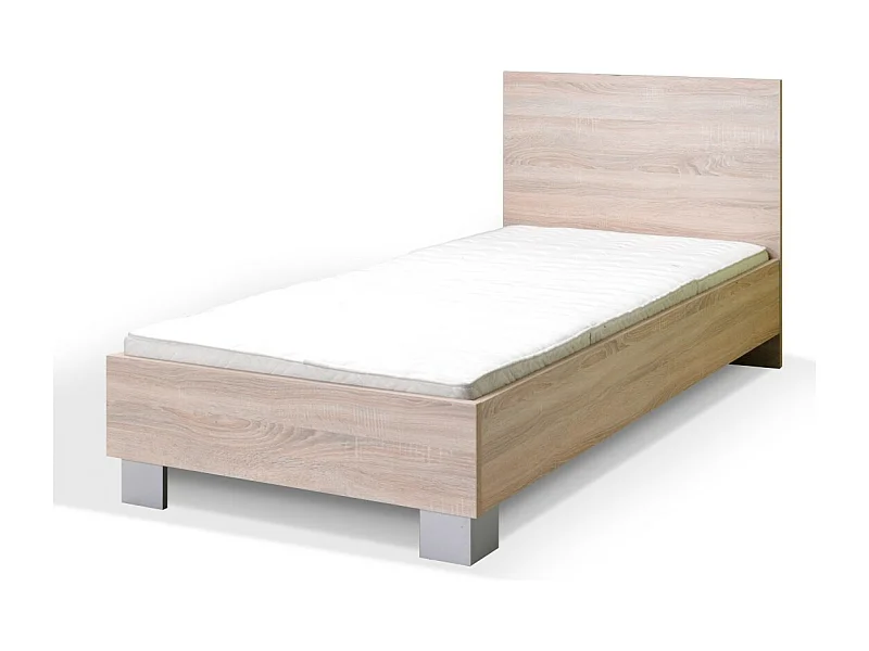 Cama infantil 90x190 colección DUNDEE, color roble.