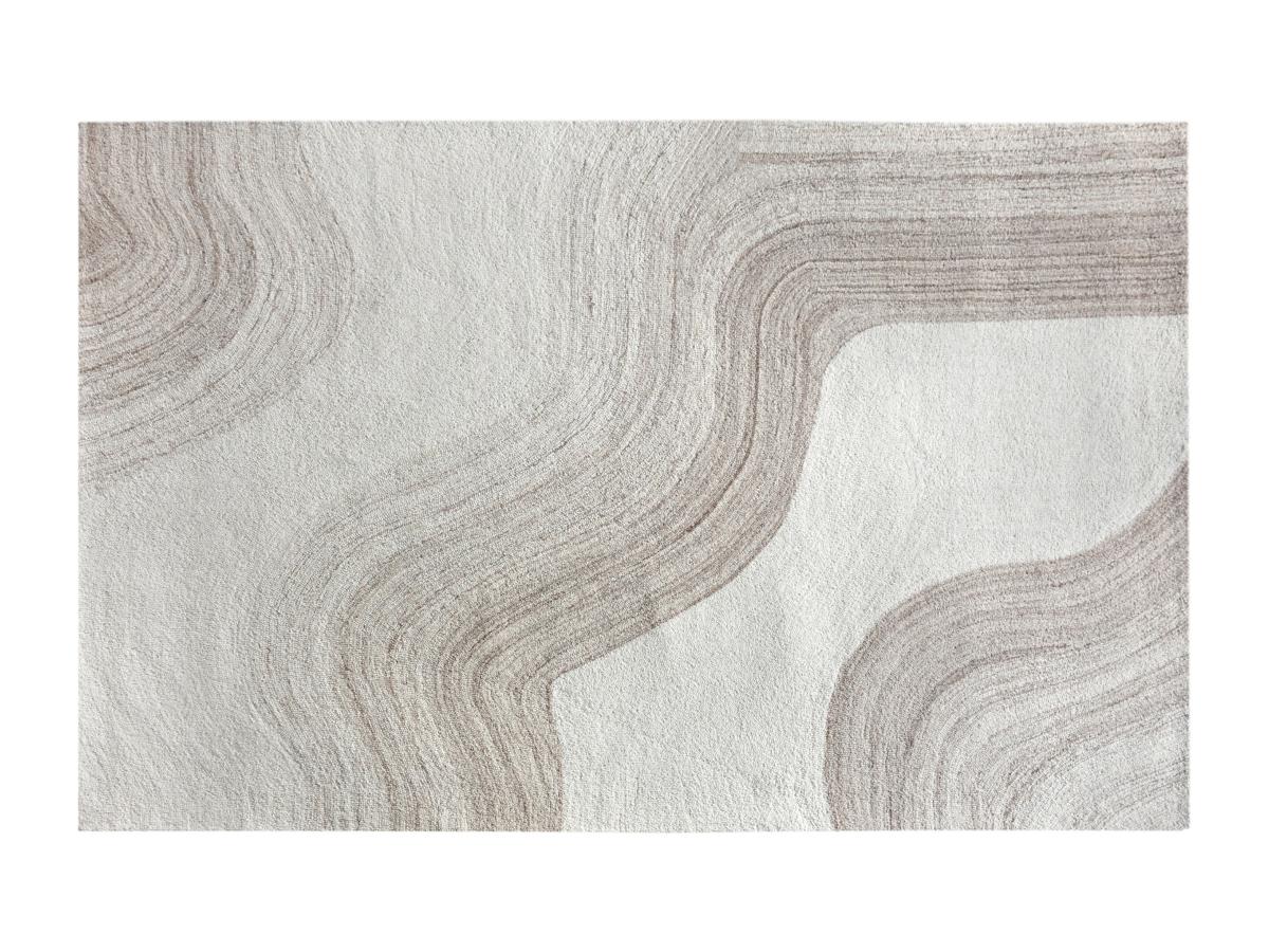 Teppich - 100 % Wolle - handgefertigt - 160 x 230 cm - 1800 g/m2 - Beige & günstig online kaufen