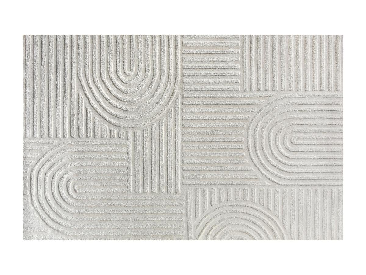 Teppich - Relief-Optik - 100 % Wolle - handgefertigt - 160 x 230 cm - 2200 günstig online kaufen