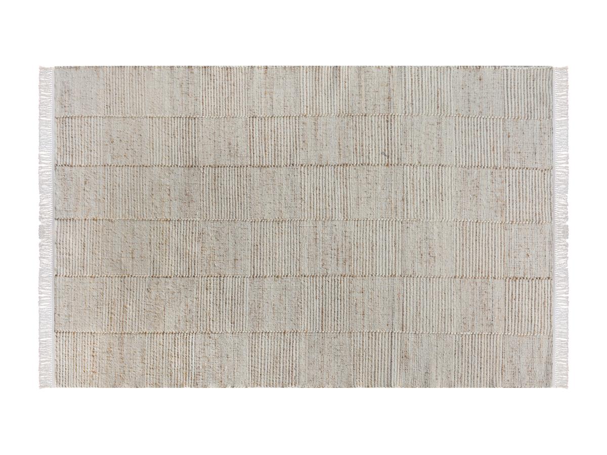 Teppich - Jute & Wolle - handgefertigt - 200 x 290 cm - 1200 g/m2 - Natur - günstig online kaufen