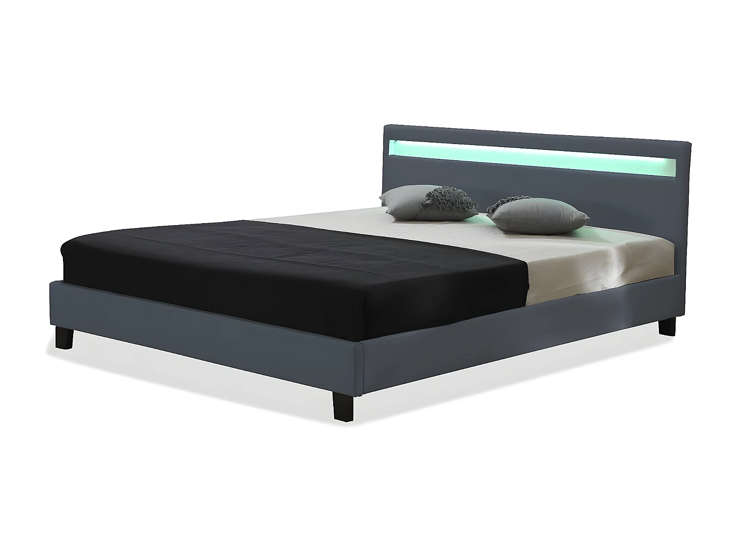 Letto con led "Maria" - 160 x 200 cm - Bianco