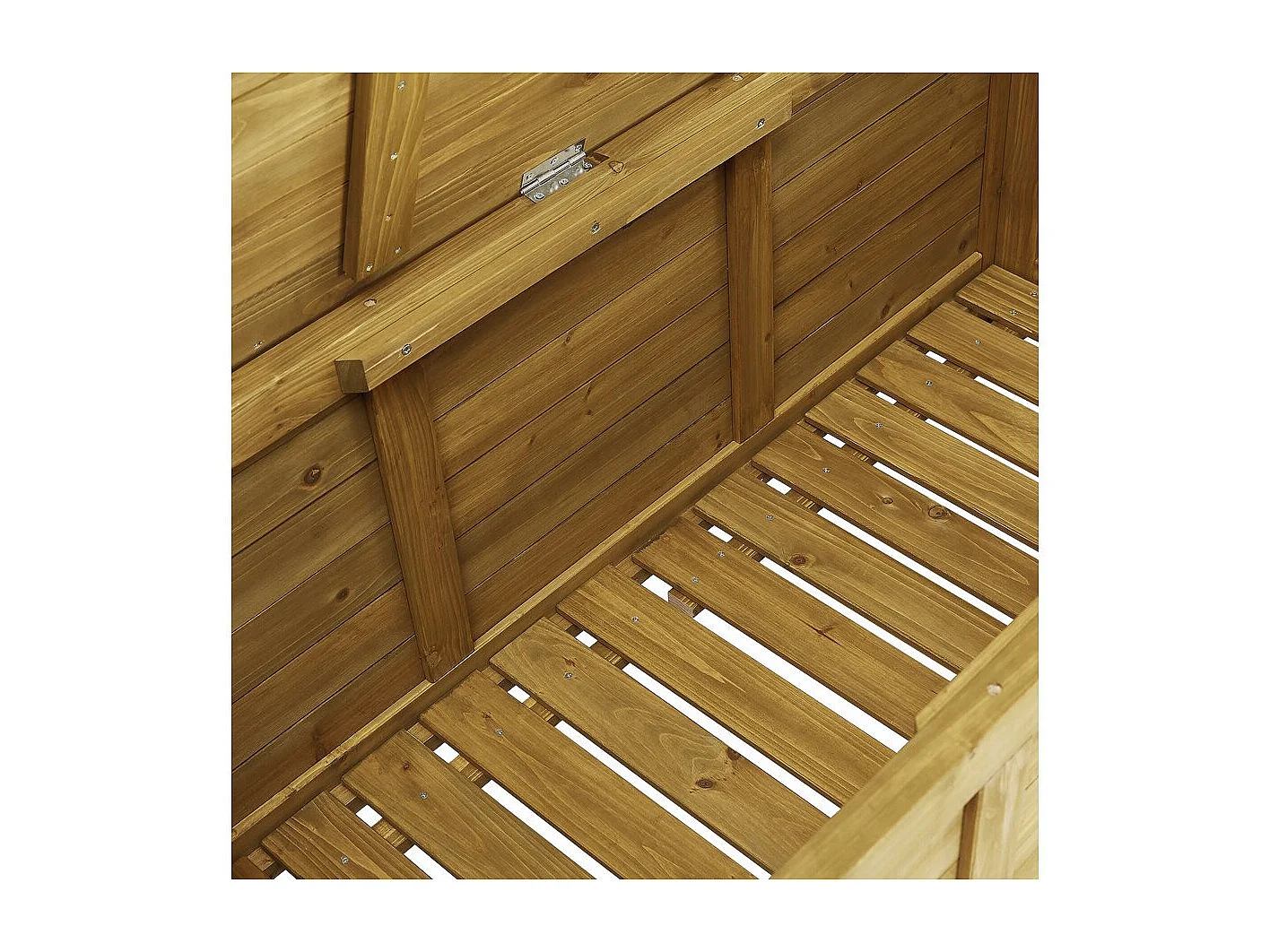 Gartenbox aus Holz "Gana" - 125 x 60 x 54 cm - Braun