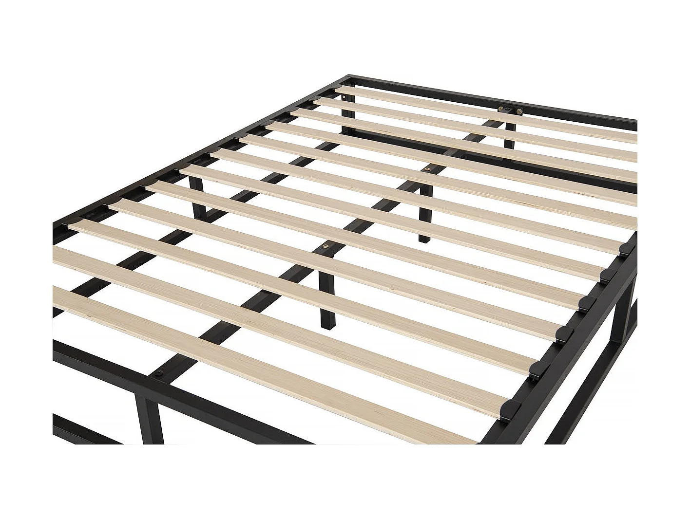 Tweepersoonsbed bedframe bed metaal 140 x 190 cm - Zwart