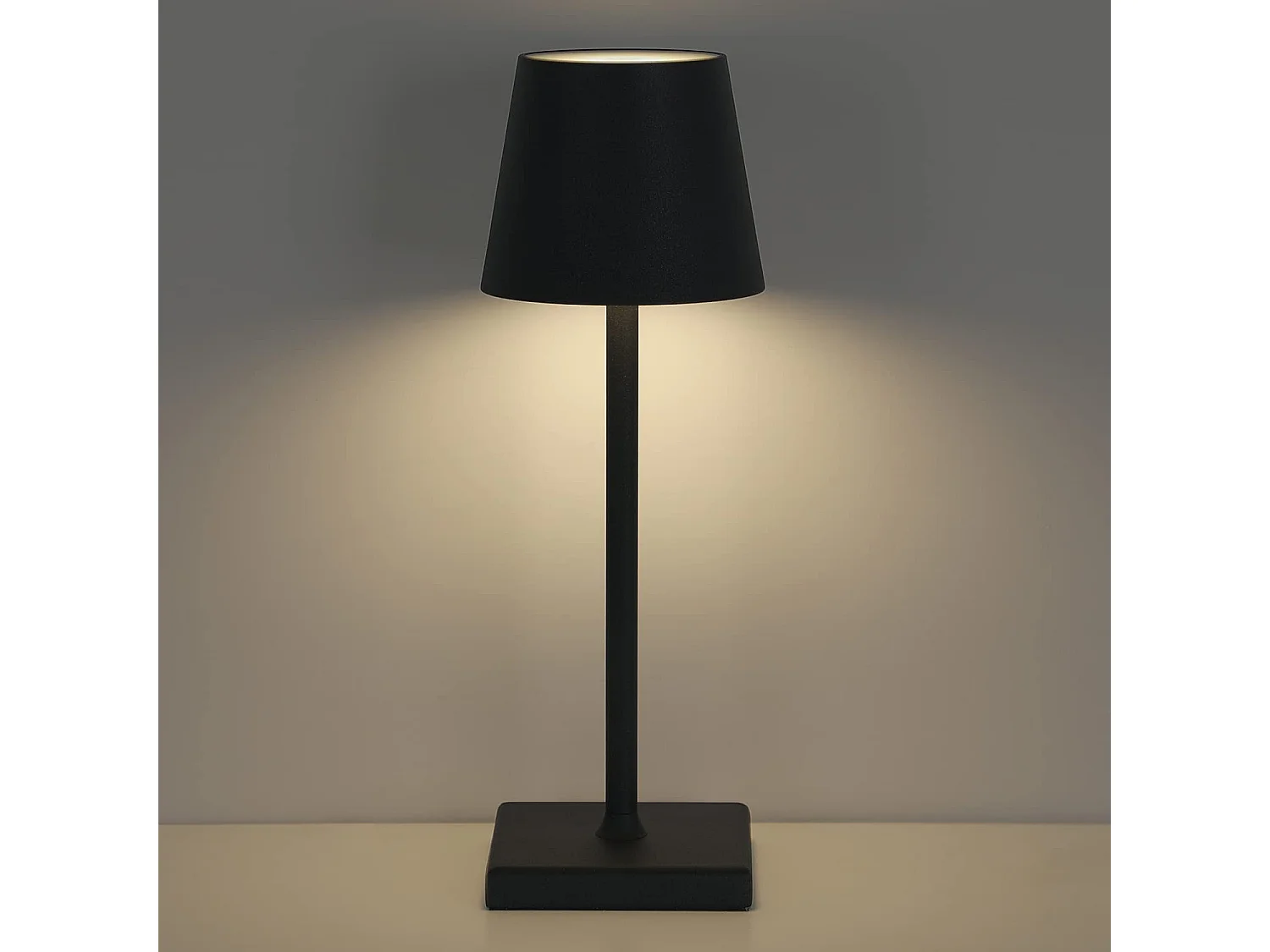 Wiederaufladbare LED-Lampe - Schwarz - 38*10*10 cm - kabellos - IP54