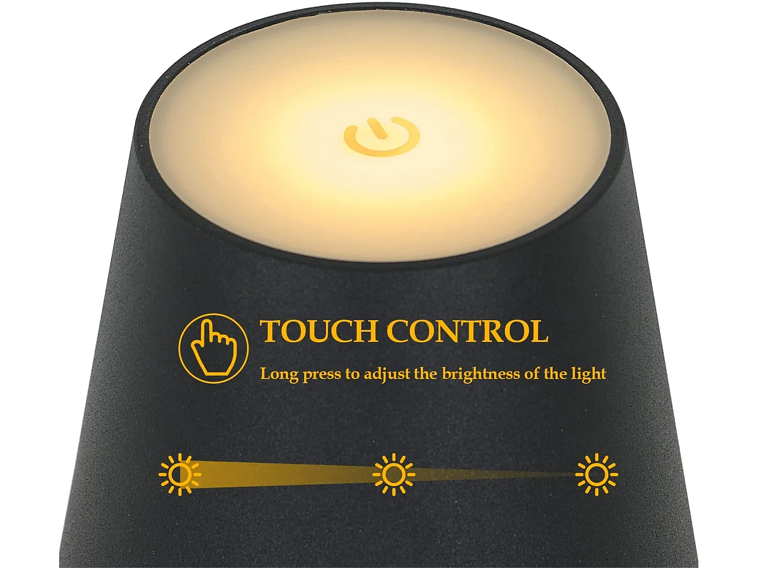 Wiederaufladbare LED-Lampe - Schwarz - 38*10*10 cm - kabellos - IP54