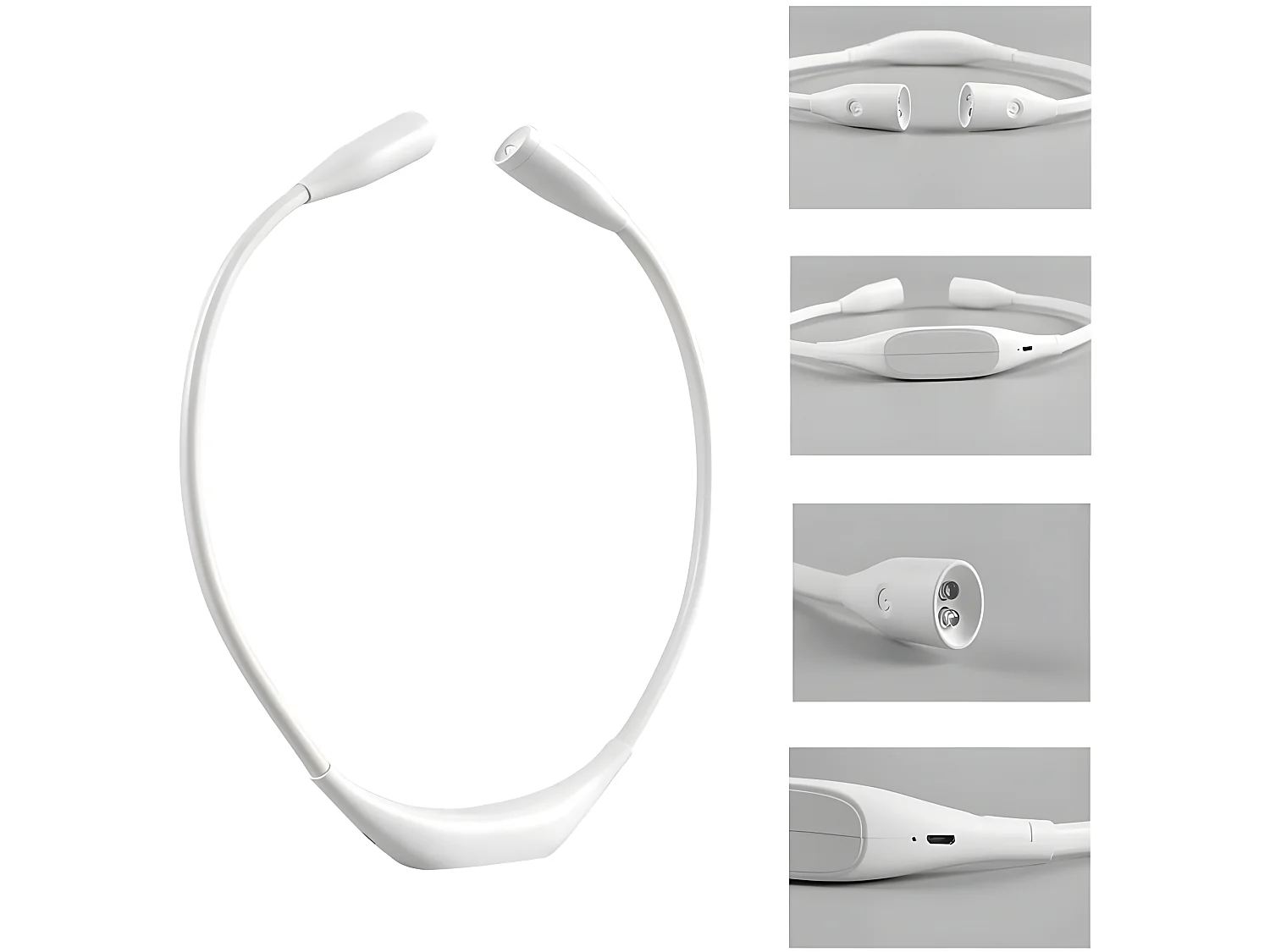 Lampe de lecture led, blanc,  67*3*3cm, lampe de chevet, rechargeable USB