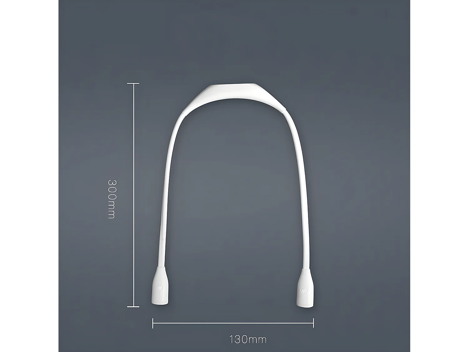 Lampe de lecture led, blanc,  67*3*3cm, lampe de chevet, rechargeable USB