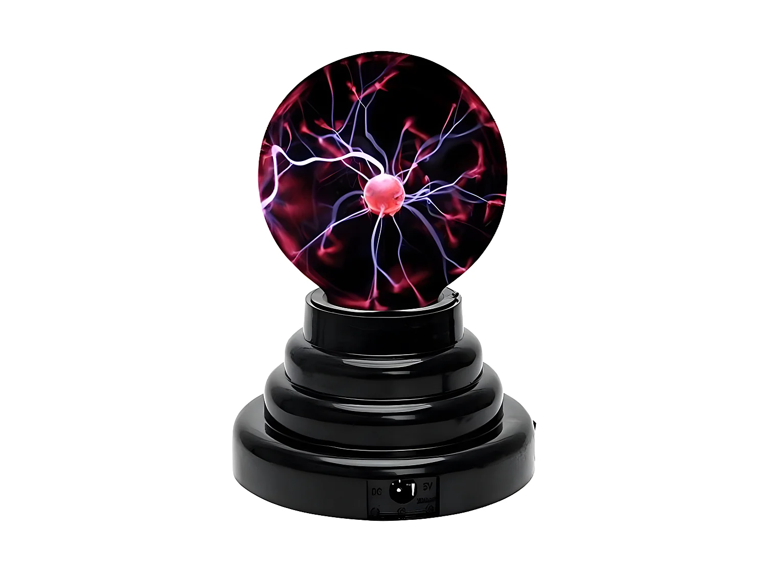 Lampe de table Magic Plasma Ball - Noir - 10*10*14.5cm - Lumière Rouge