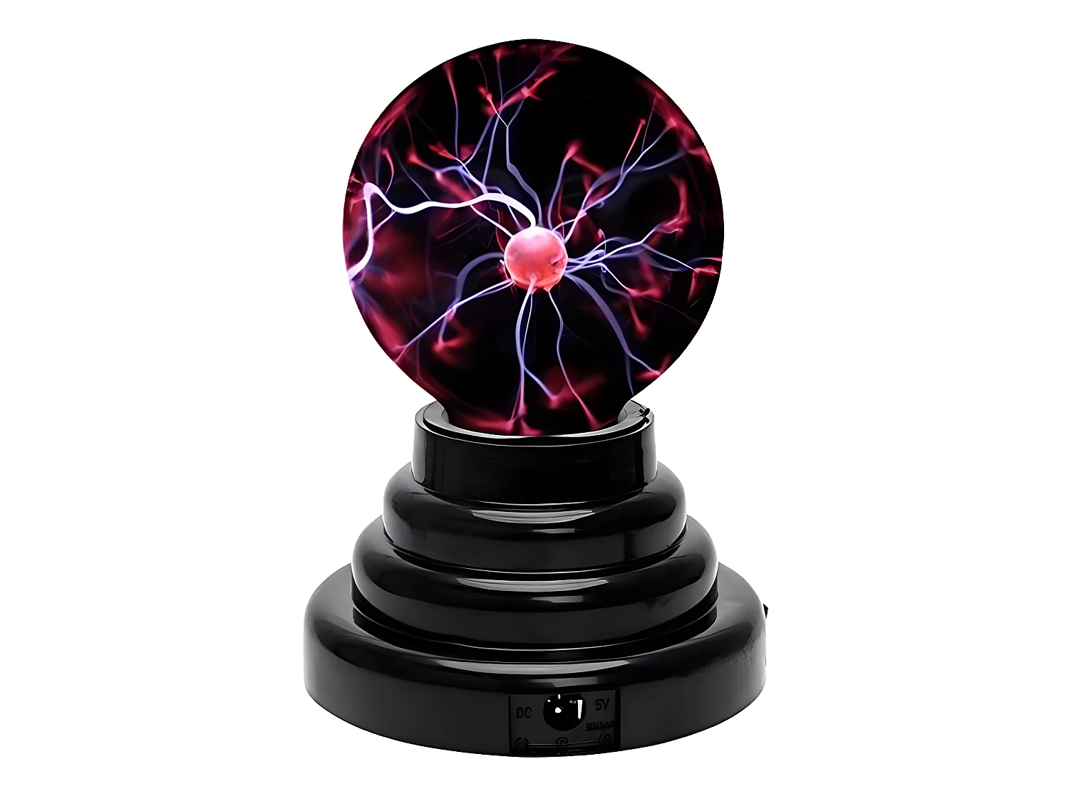Lampe de table Magic Plasma Ball - Noir - 10*10*14.5cm - Lumière Rouge