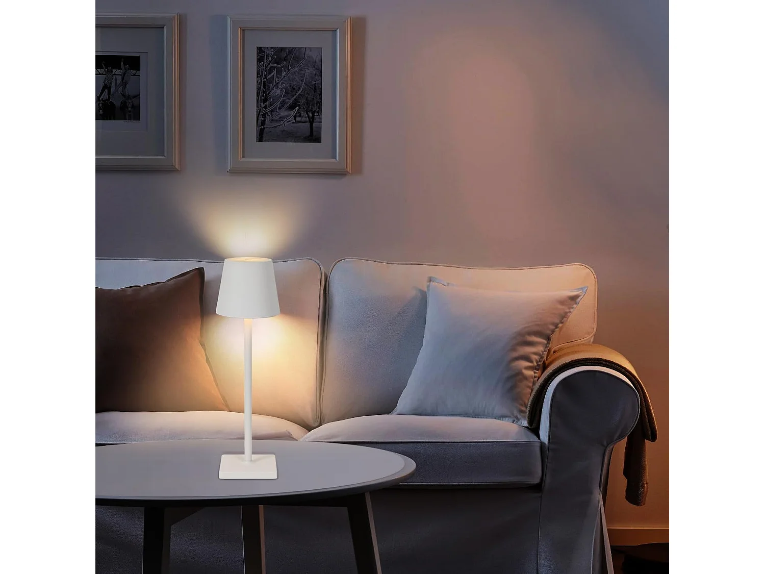 Wiederaufladbare LED-Tischleuchte – Blanca – 38 x 10 x 10 cm – kabellos – IP54