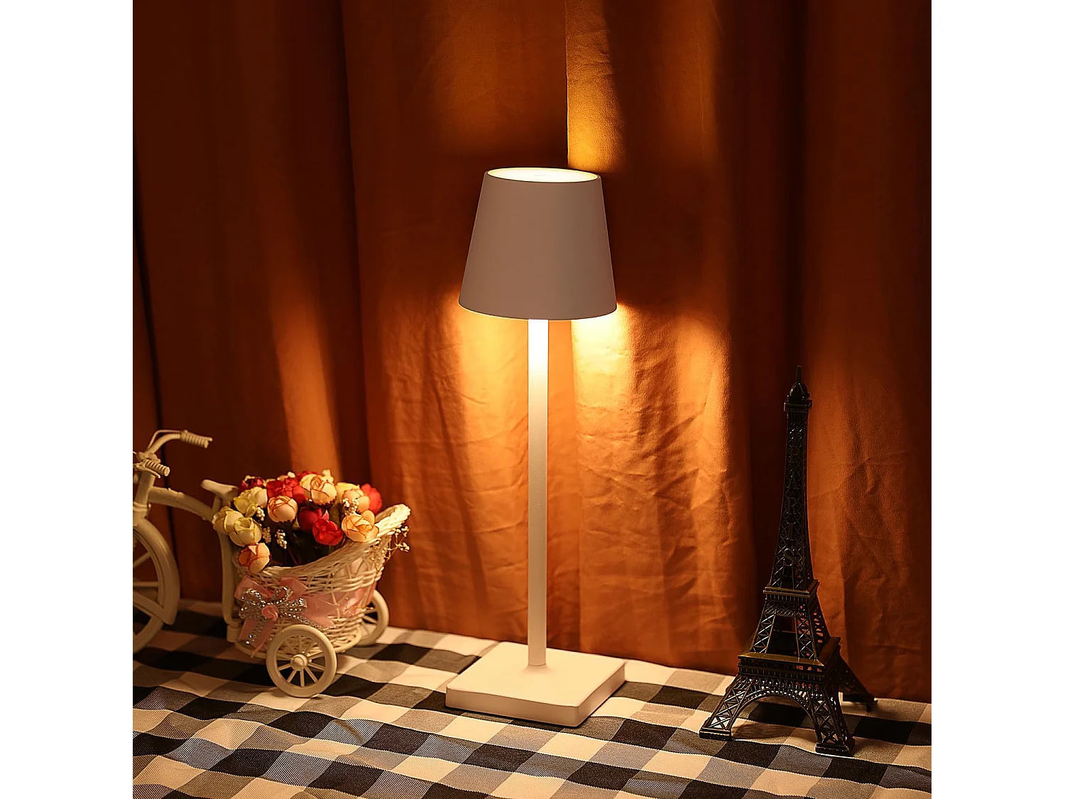 Lampe de table LED rechargeable - Blanca - 38*10*10cm - Sans fil - IP54