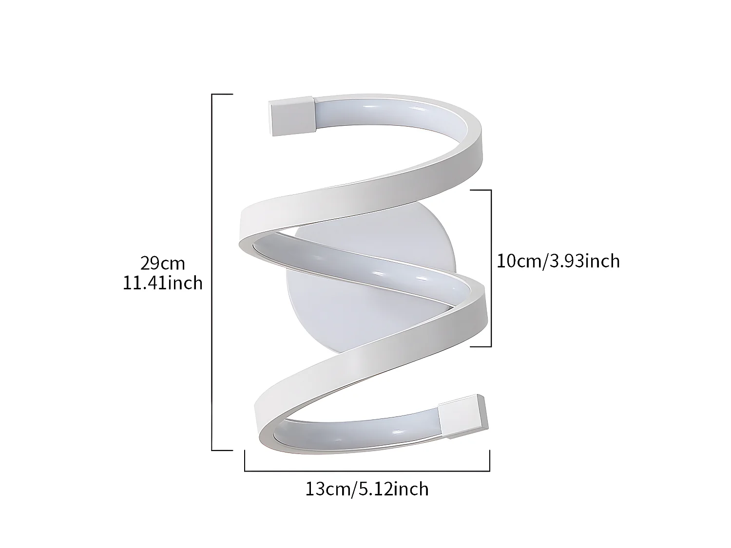 Applique murale led moderne - blanc - 21.5*14*19cm - en aluminium - 19W