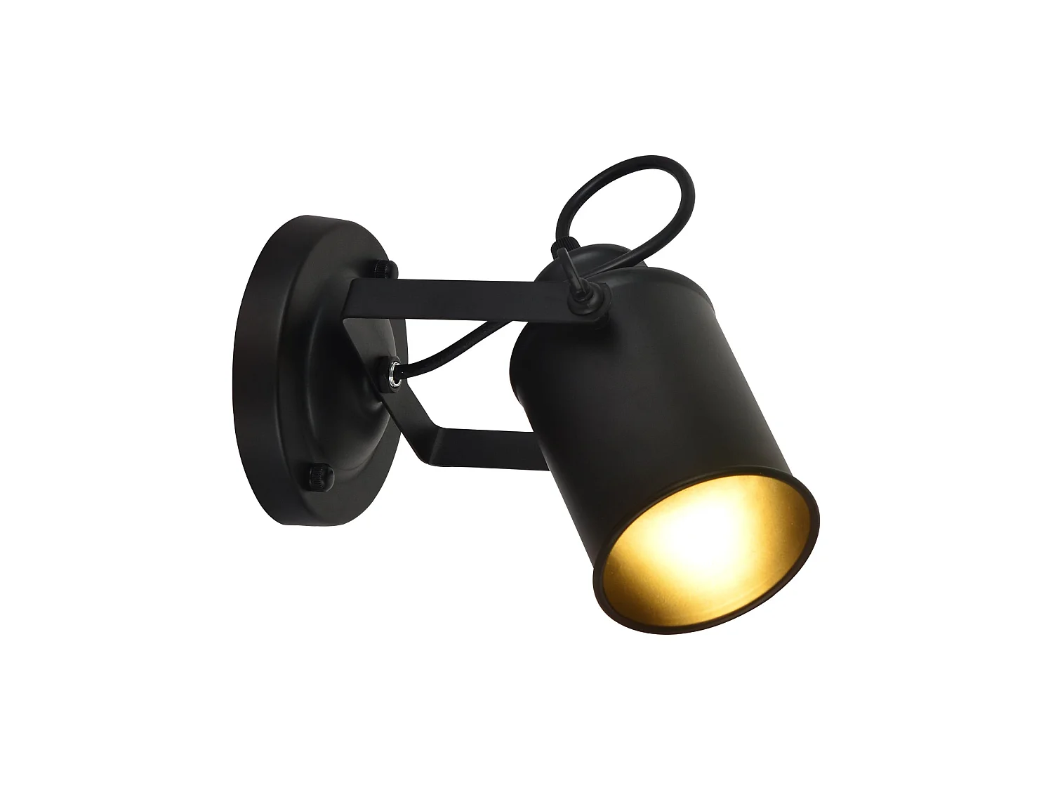 Muurwandlamp modern industrieel, zwart, 17*8,5 cm, zonder E27 -lamp, voor slaapkamer