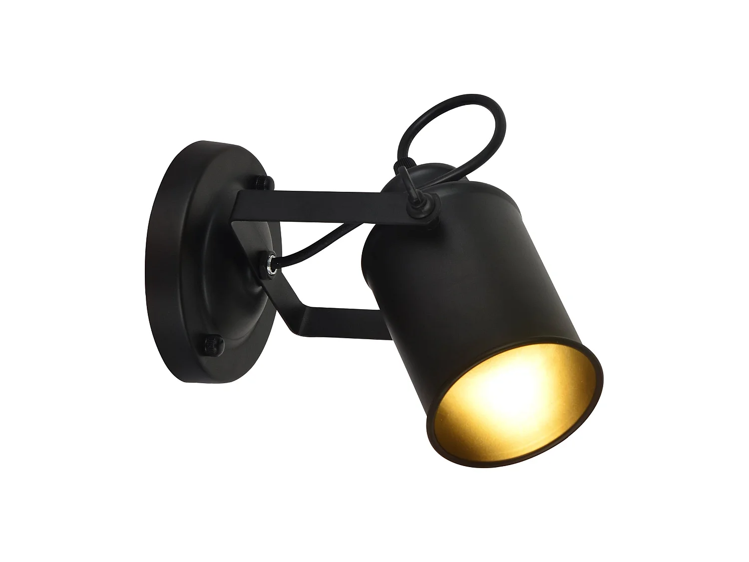 Muurwandlamp modern industrieel, zwart, 17*8,5 cm, zonder E27 -lamp, voor slaapkamer