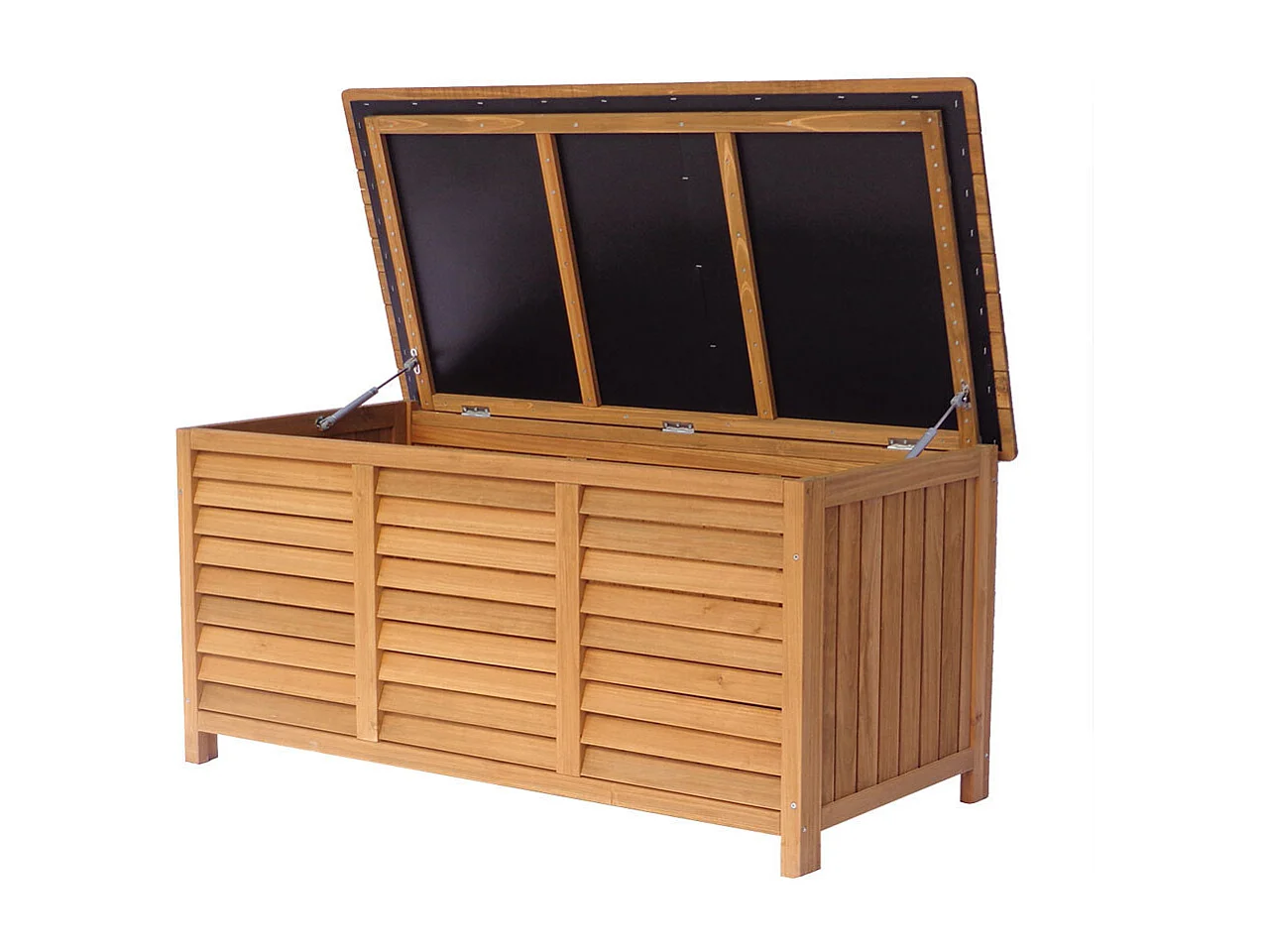 Coffre de jardin en bois "Macao" - 130 x 64 x 60 cm - Marron