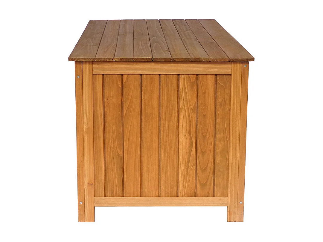 Coffre de jardin en bois "Macao" - 130 x 64 x 60 cm - Marron