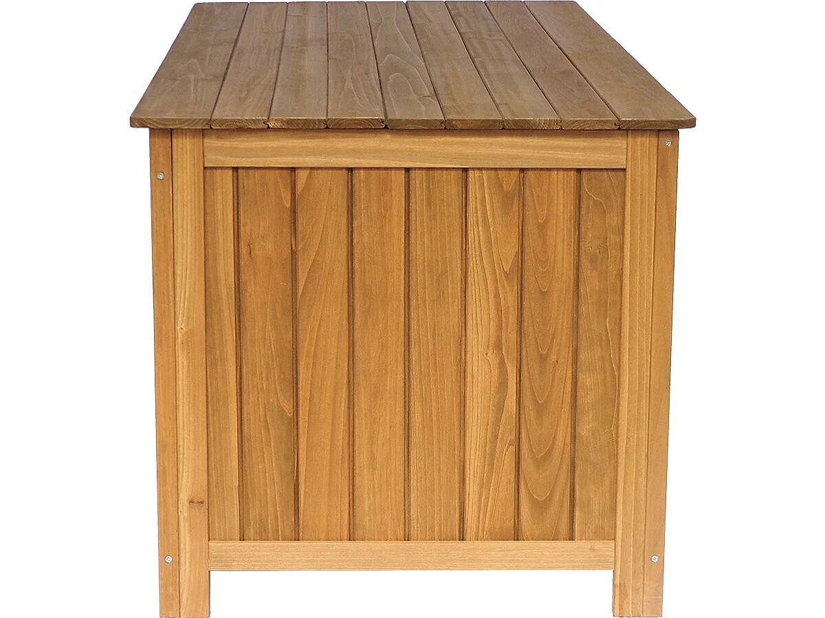 Coffre de jardin en bois "Macao" - 130 x 64 x 60 cm - Marron