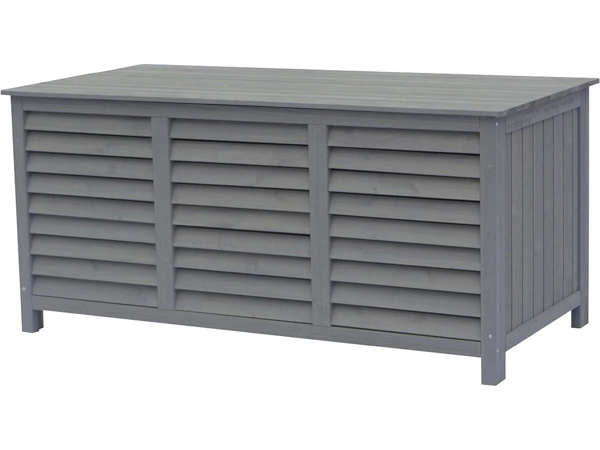 Utomhus Trä Förvaringskista "Macao" - 500L - Brun - Ventilerad - Motståndskraftig - 130 x 64 x 60 cm
