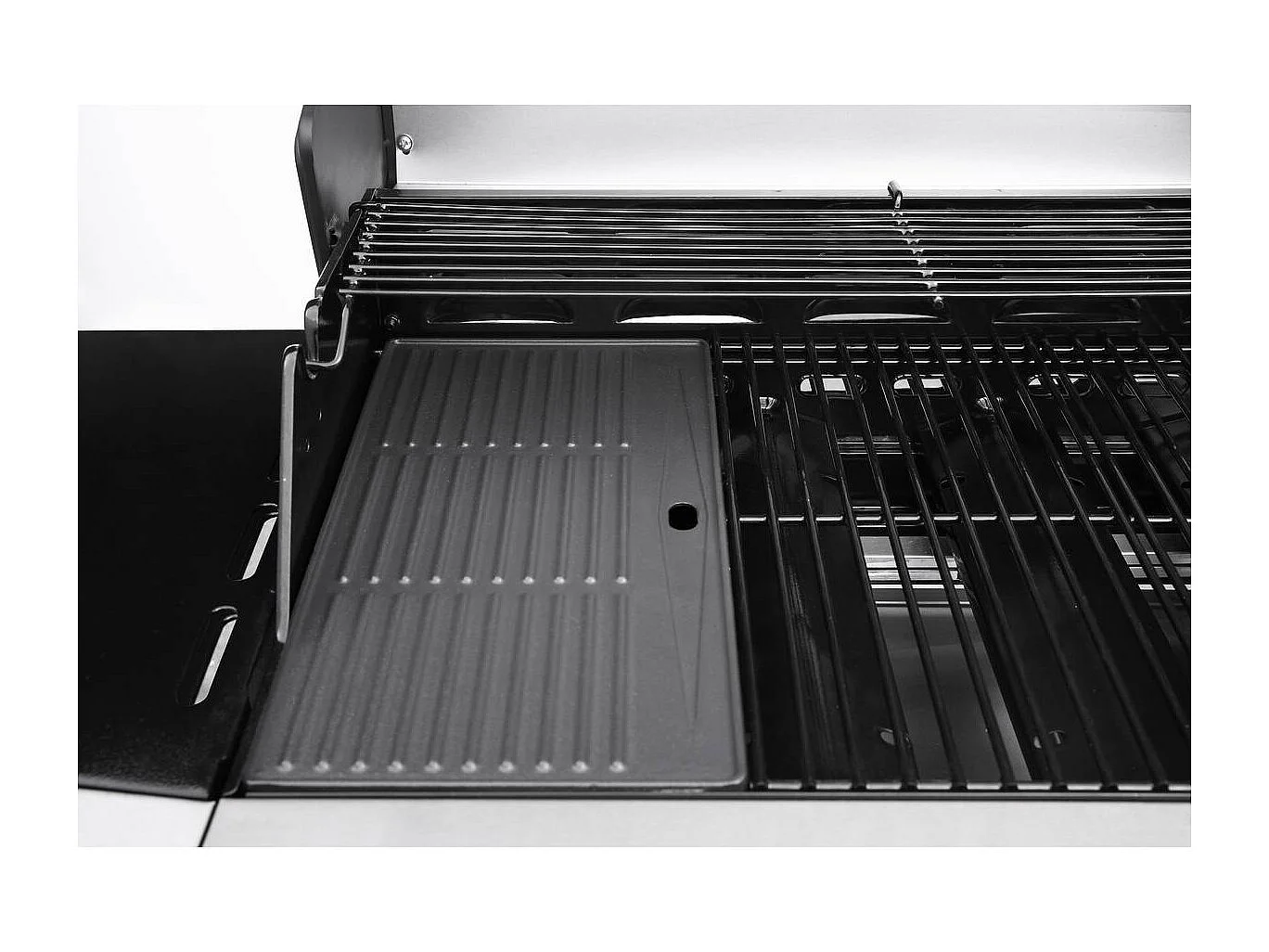 Barbecue Gaz "Bingo 4" - 4 brûleurs dont 1 latéral - 14kW + Housse protection - Argenté