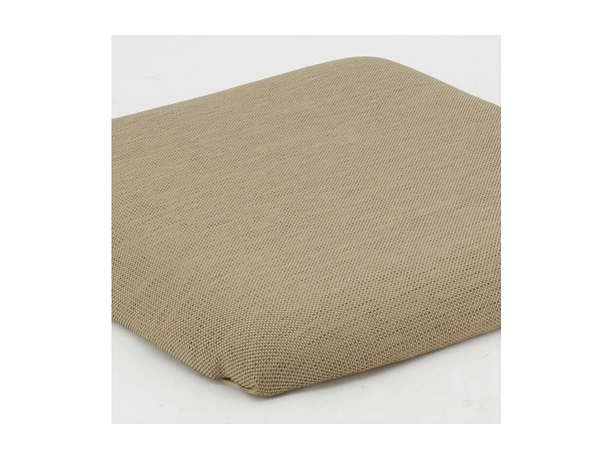 Fauteuil extérieur en teck et résine + coussin