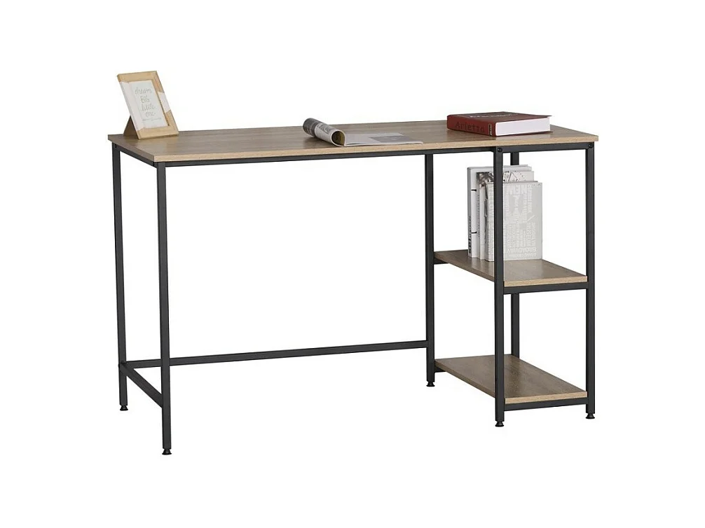 Bureau droit collection ROSTO effet bois exotique Sonoma, idéal pour votre bureau